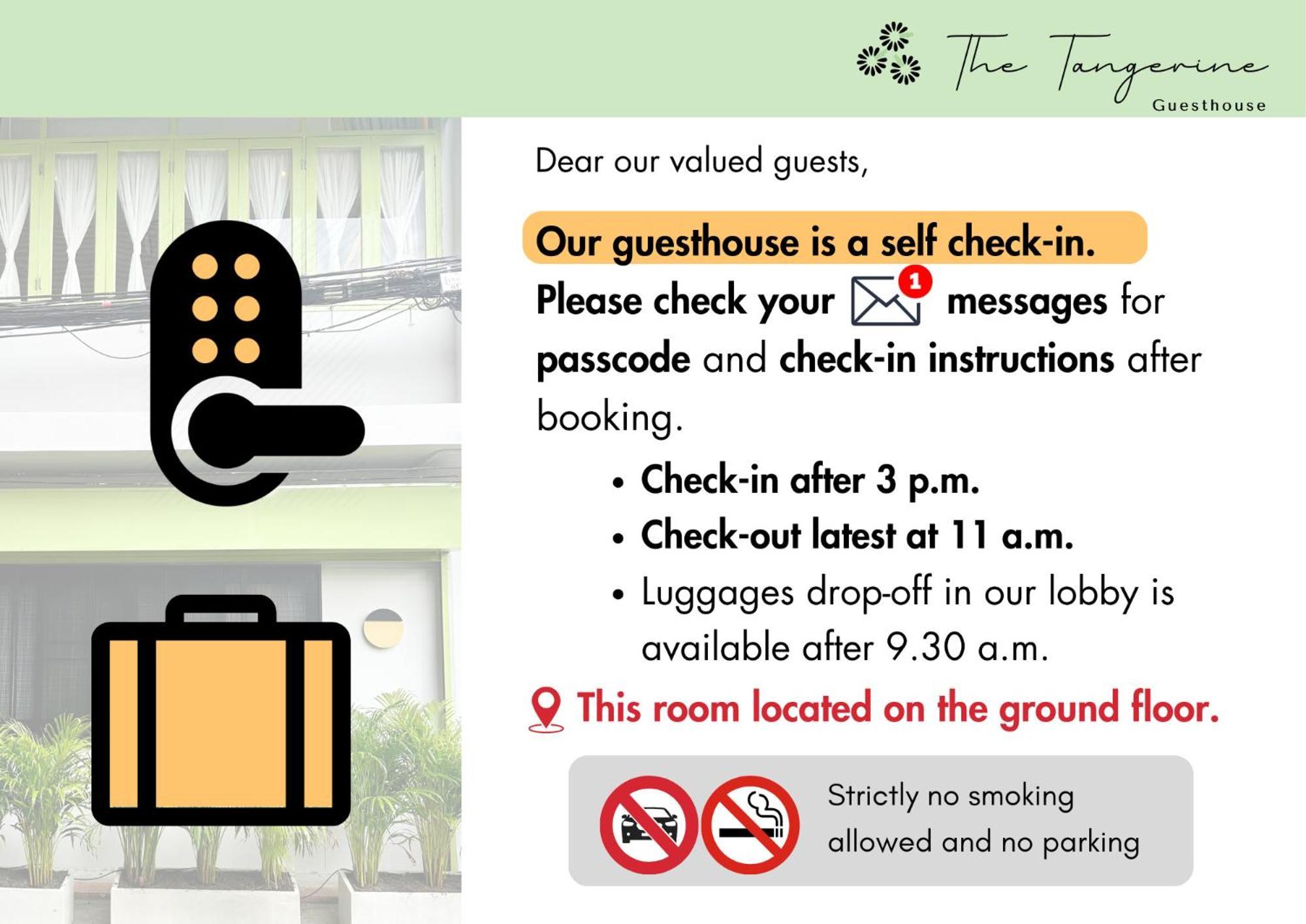 The Tangerine Guesthouse Bangkok Bilik gambar
